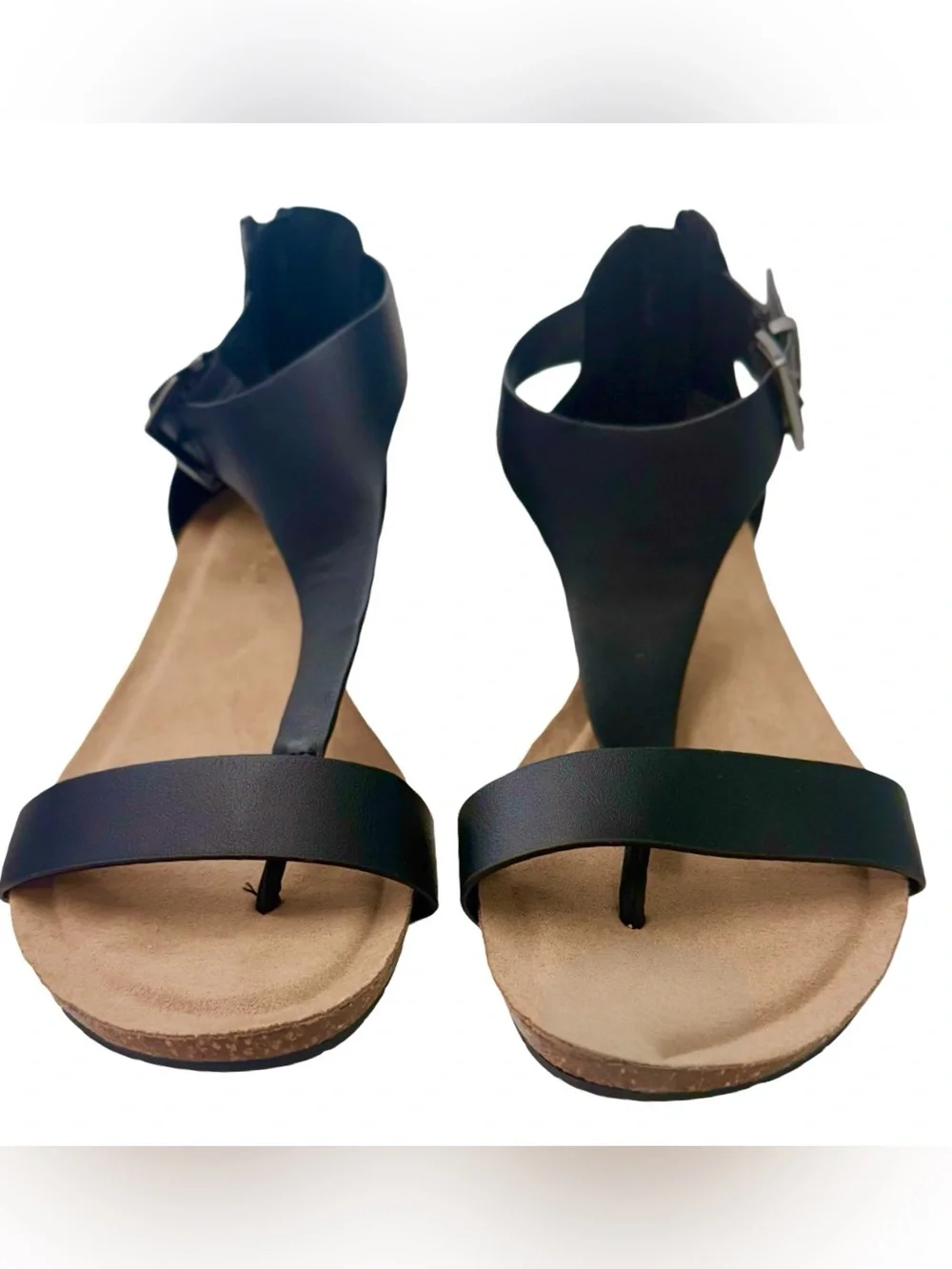 New Kenneth Cole Black T-Strap Leatherette “Great Gal